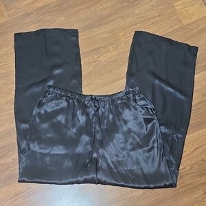 Soma Black Silk Pajama Lounge Pants